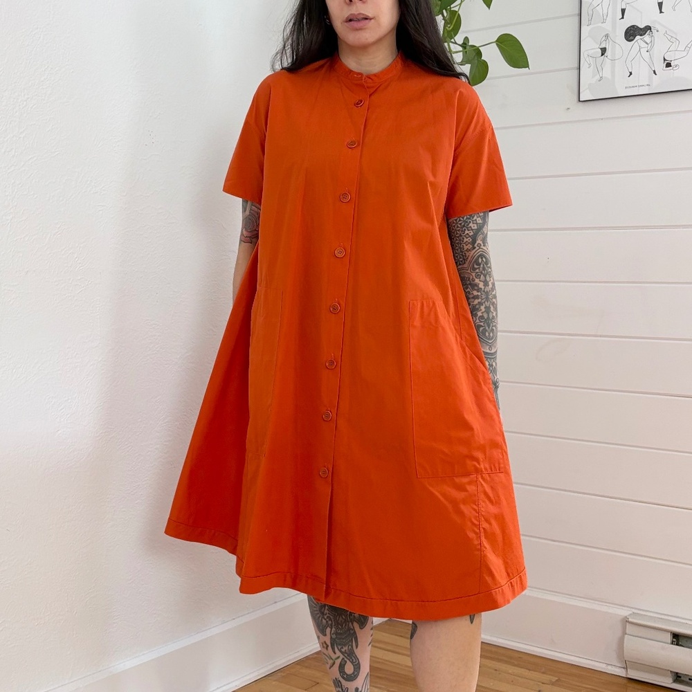 Aspesi structured Cotton A Line dress